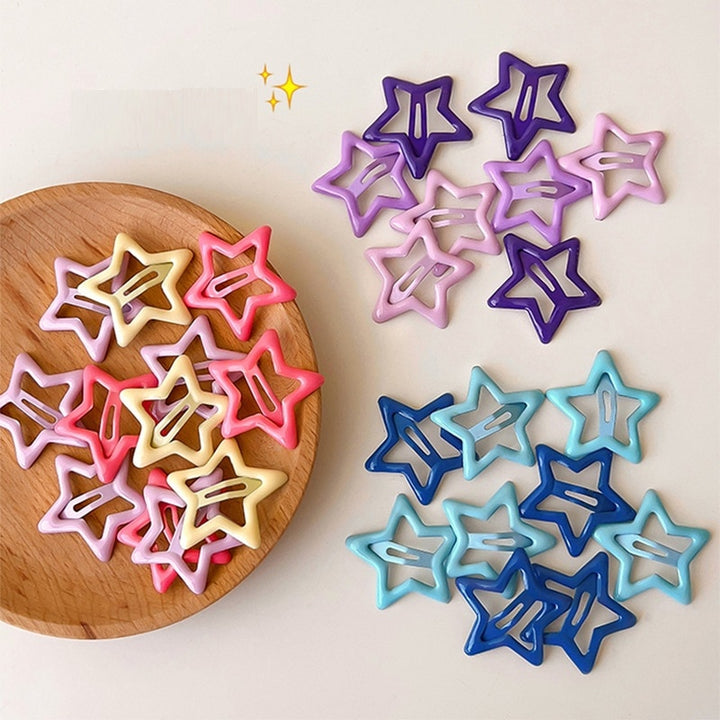 Y2K Aesthetic Star Hair Clips - Juneptune