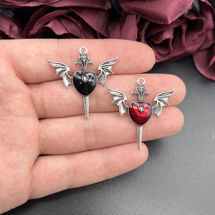 5pcs Goth Skull DIY Charms - Juneptune