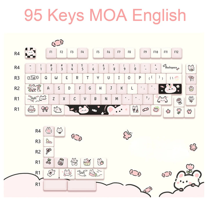 Neptune Keycaps Kawaii Animals Custom Keycaps – Juneptune