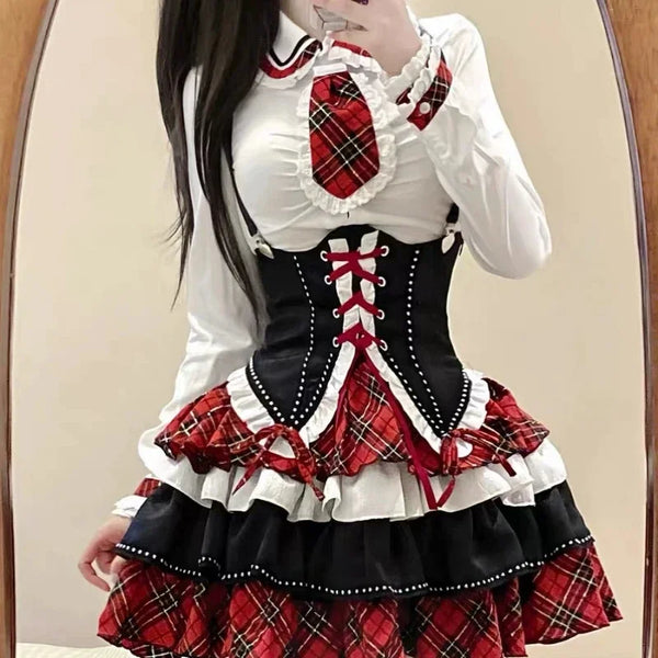 Crimson Academy Outfit Set