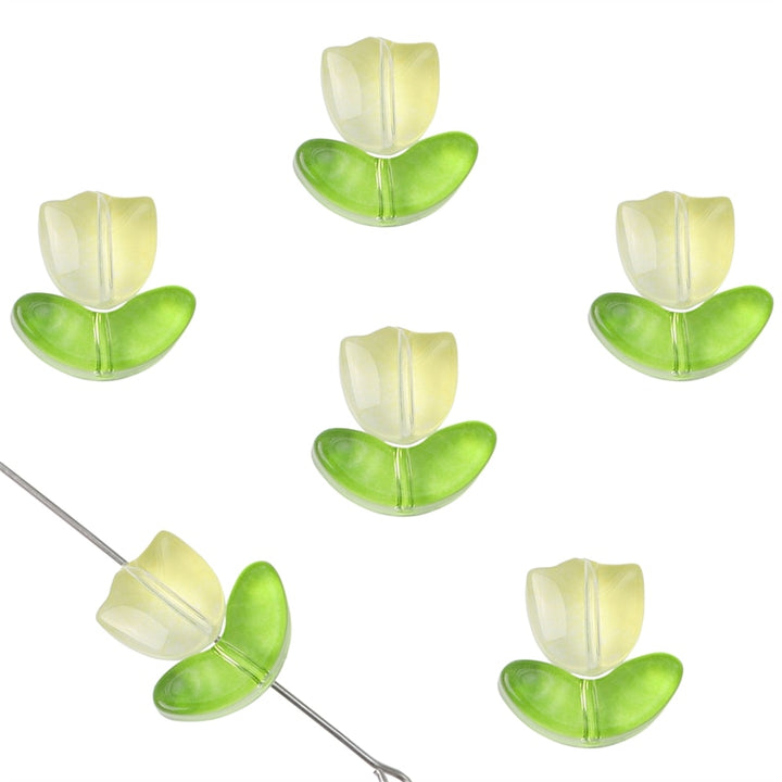 Colorful Tulip Flower Shaped DIY Crafting Charms - Juneptune