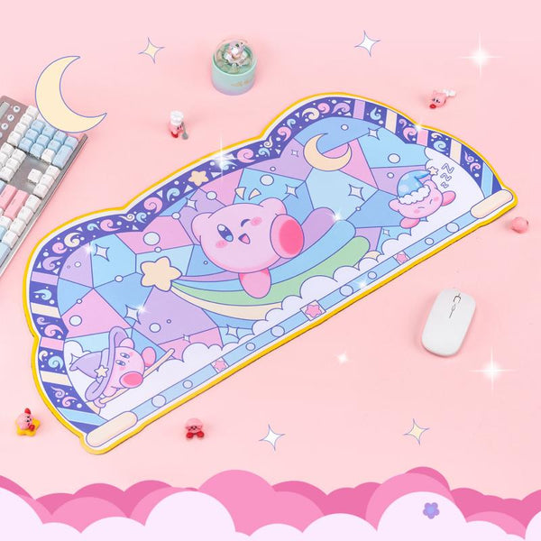 Kawaii Pink Kirby Star Mouse Pad - Juneptune