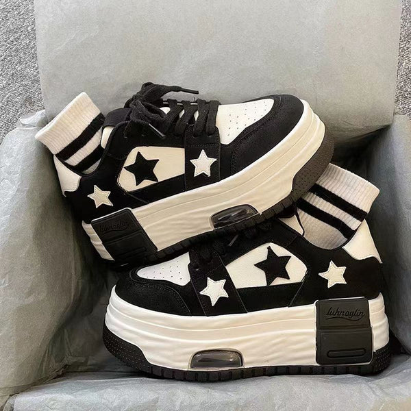 Star Chunky High Heel Sneakers