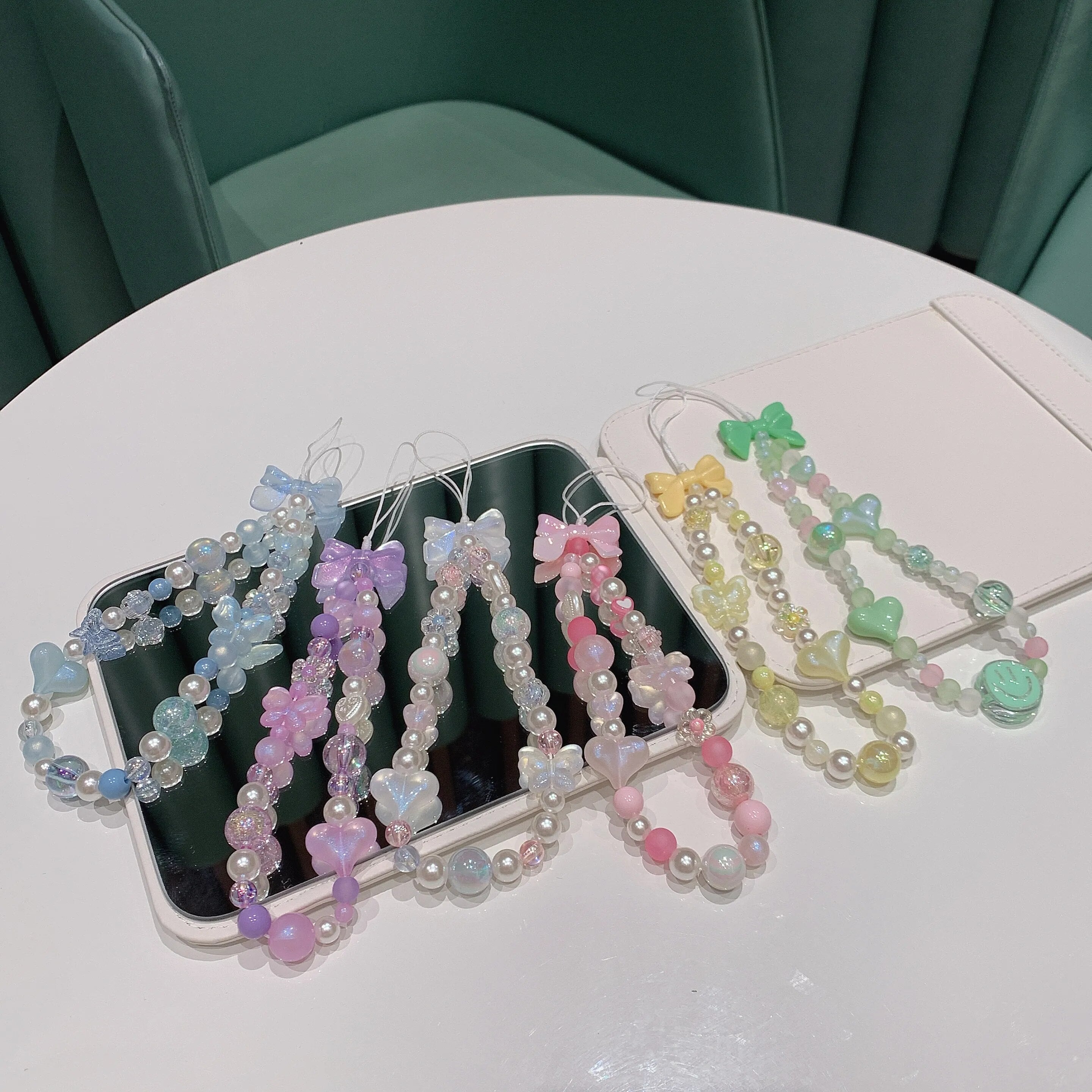 Sweet Pastel Beaded Phone Chain – Juneptune