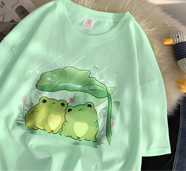 Kawaii Rainy Frog T-Shirt