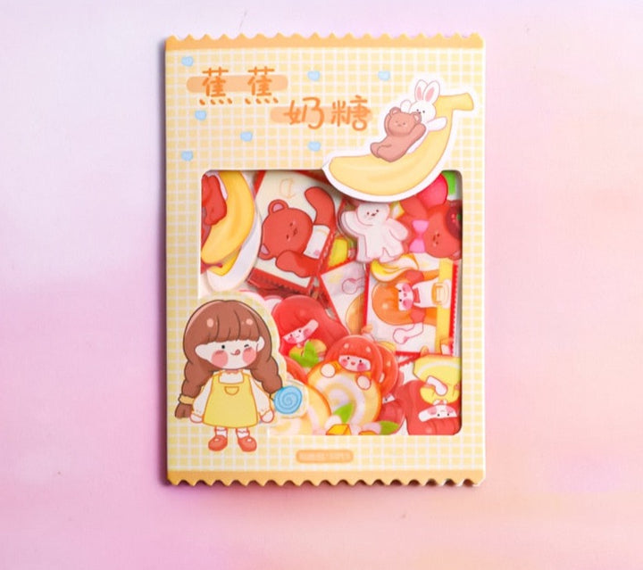 Kawaii Fruits & Animals Stickers - Juneptune