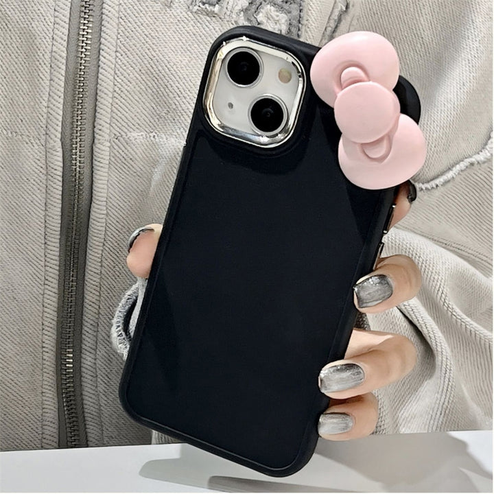 Kawaii Pink Bowknot iPhone Case - Juneptune