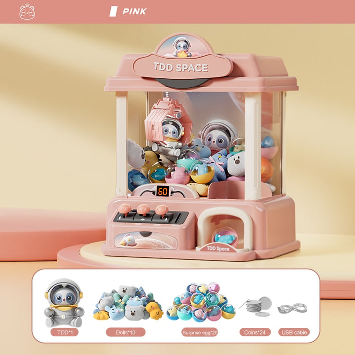 Claw Catcher Doll Machine: Interactive Coin-Operated Toy - Juneptune