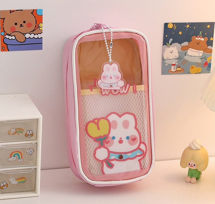 Kawaii Transparent Pencil Case - Juneptune