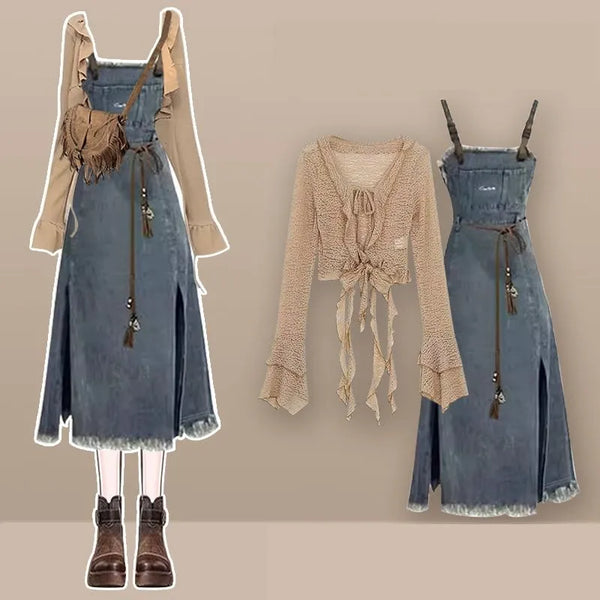 Rustic Dream Denim Outfit Set