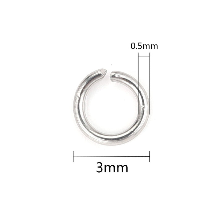 Stainless Steel Open Jump Rings DIY Crafting - Juneptune