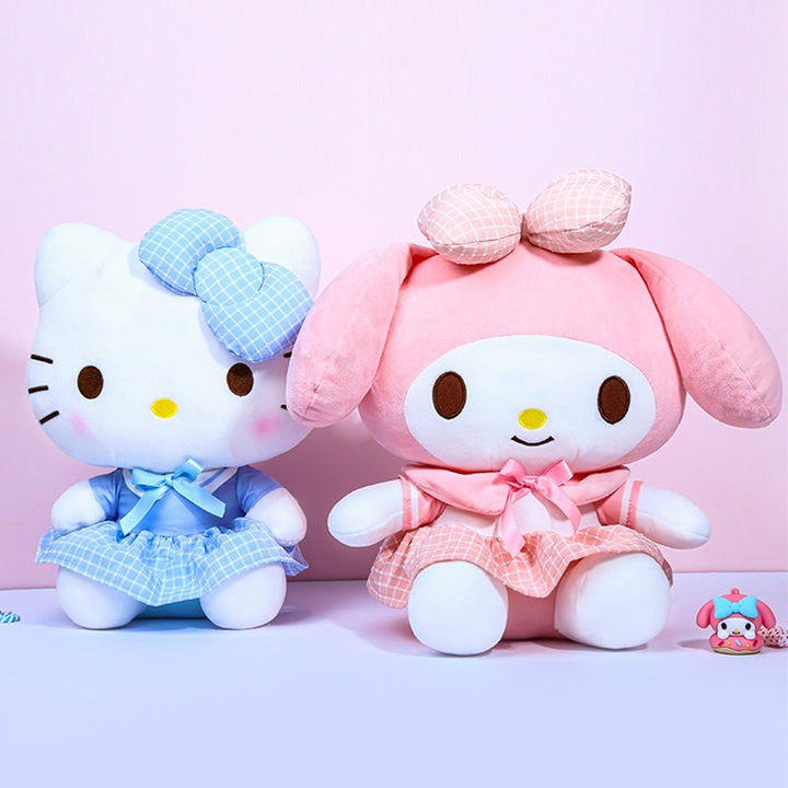 Sanrio My Melody & Hello Kitty Uniform Edition Plush Toy - Juneptune