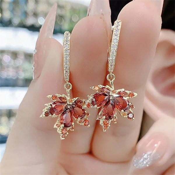 Elegant Nature-Inspired Drop Earrings