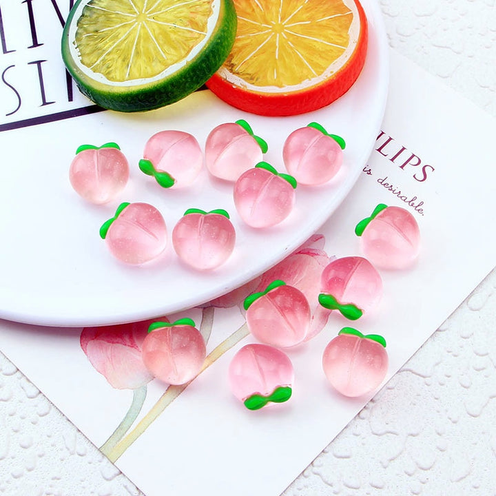 Peach Shaped Charms DIY Crafting Set - Juneptune