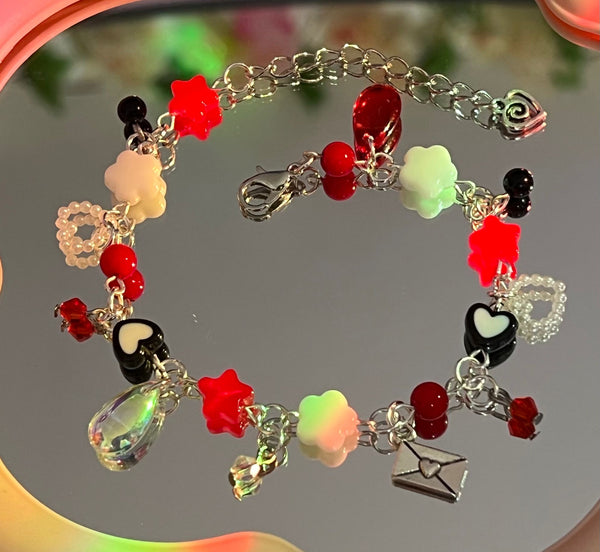 Queen of Hearts Charm Bracelet