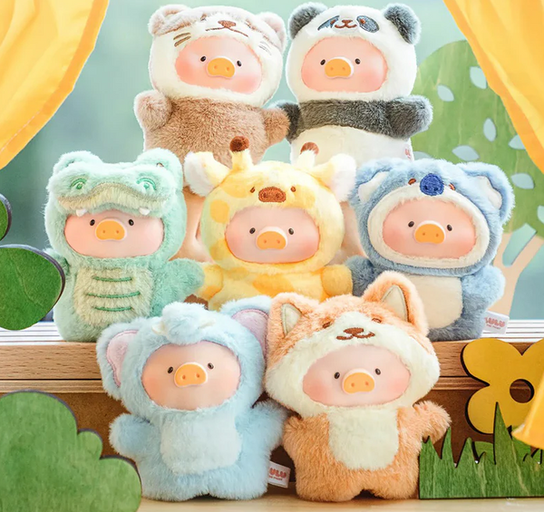 Lulu The Piggy Animal Party Puppet Show PVC Face Plush Blind Box