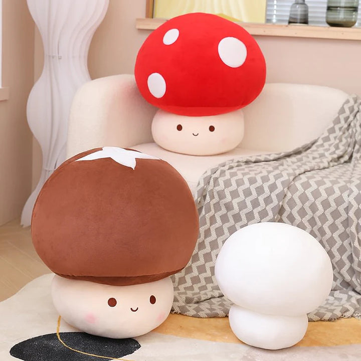 Kawaii Umbrella Head Mushroom Stuffed Plush Toy - Juneptune