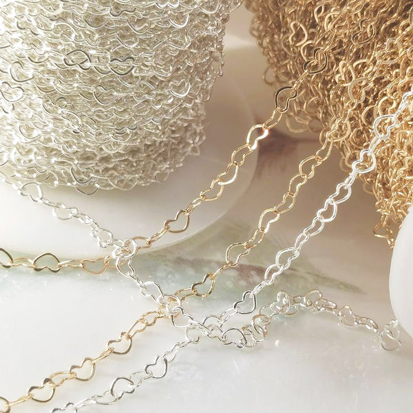 Love Heart Chain DIY Crafting - Juneptune