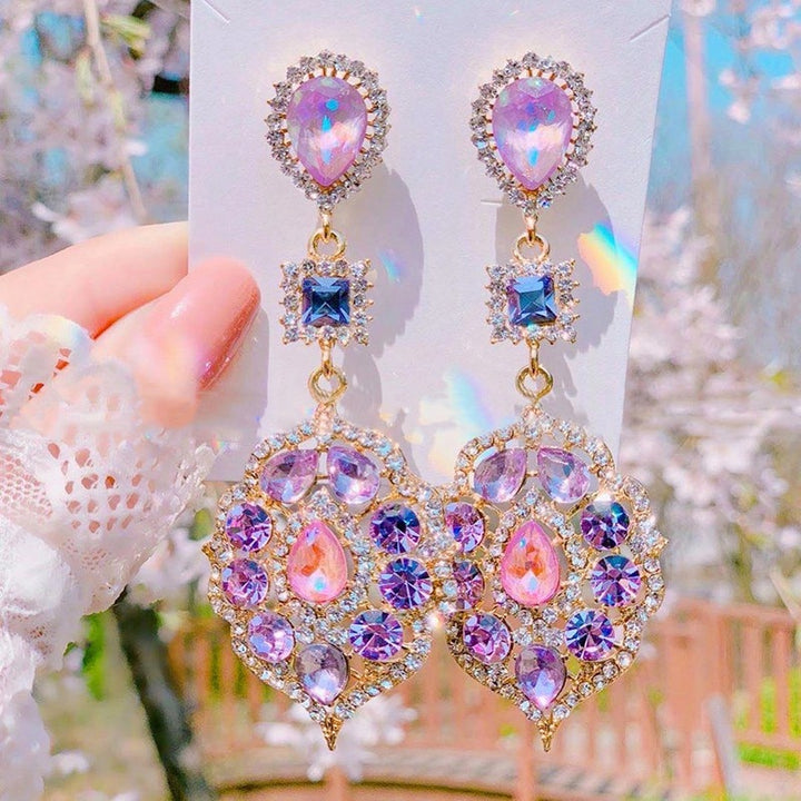 Y2K Korean Inspired Purple Earrings - Juneptune