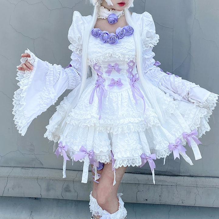 Sweet Lolita Purple Lace Dress - Juneptune