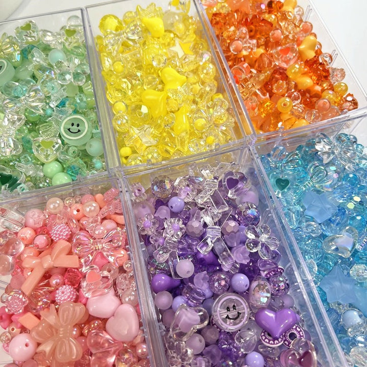 Colorful Spring Mix DIY Crafting Beads - Juneptune