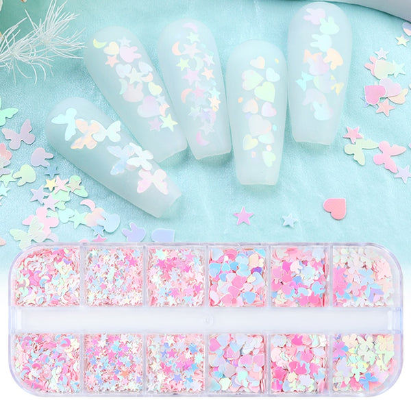 Kawaii DIY Nail Glitter Sequins - Juneptune