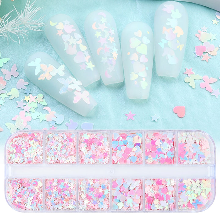 Kawaii DIY Nail Glitter Sequins - Juneptune