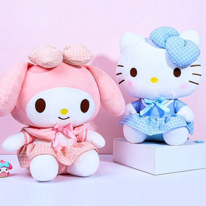 Sanrio My Melody & Hello Kitty Uniform Edition Plush Toy - Juneptune