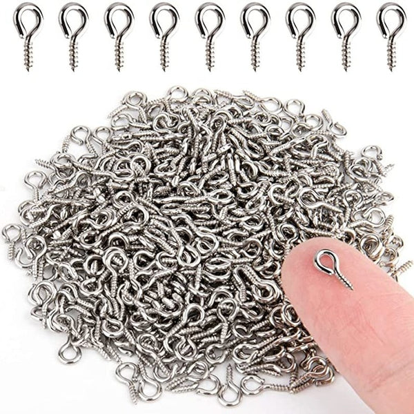 Mini Screw Eyepins Hooks Eyelets DIY Crafting - Juneptune