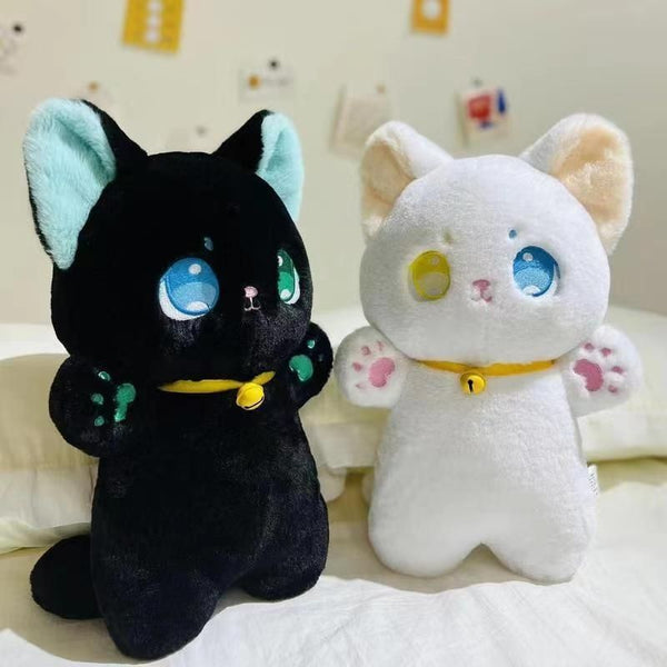Kawaii Lucky Cat Plush Set - Juneptune