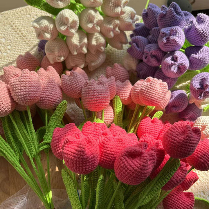 DIY Knitted Flower Bouquet - Juneptune