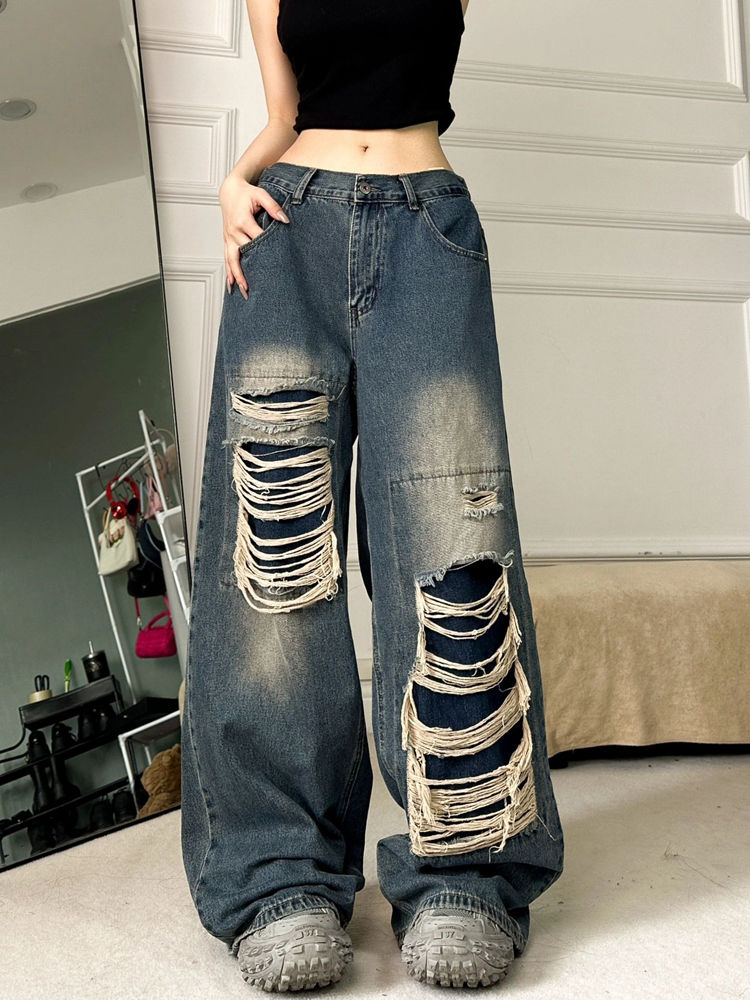 Retro Ripped Jeans – Juneptune