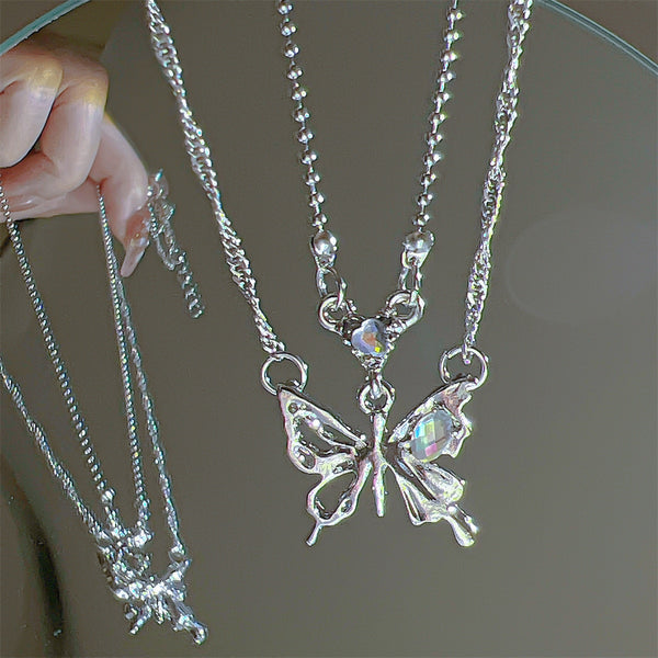 Coquette Butterfly Necklace - Juneptune