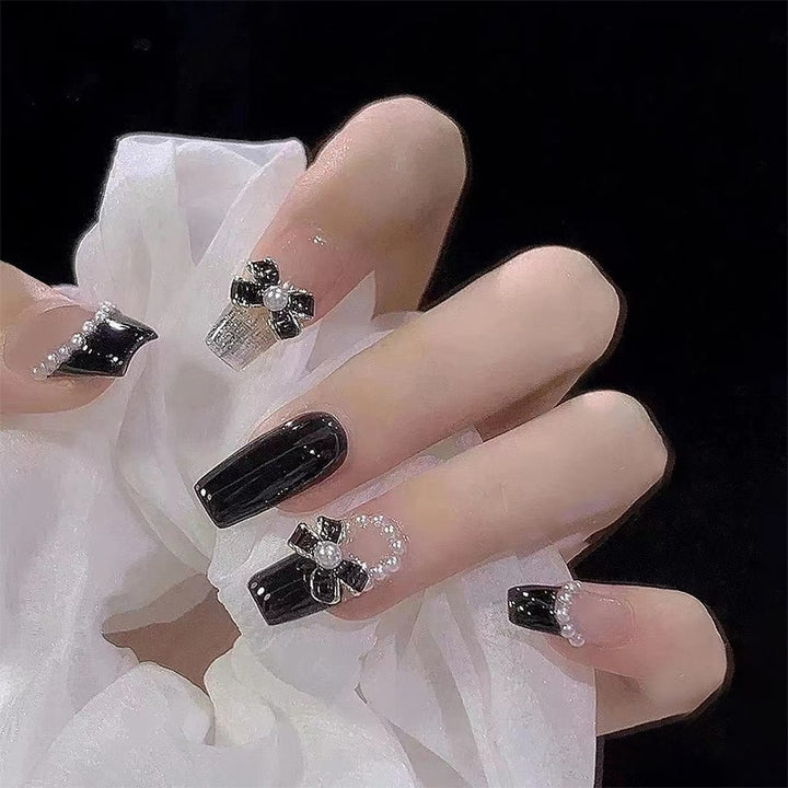 24pcs/Box Press On Long Aesthetic False Nails - Juneptune