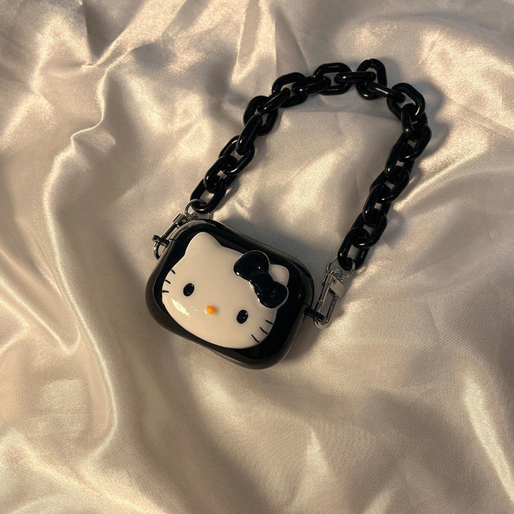 Sanrio Hello Kitty & Kuromi Black Airpods Case - Juneptune