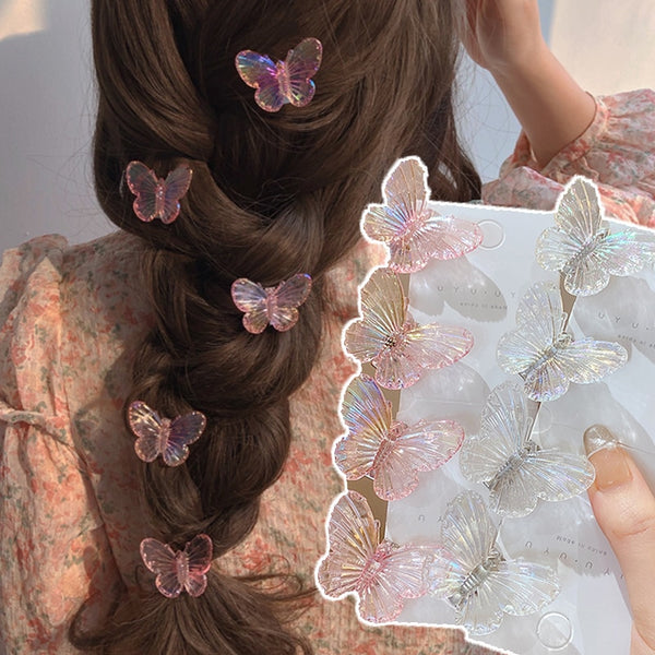 Transparent Butterfly Hair Clips