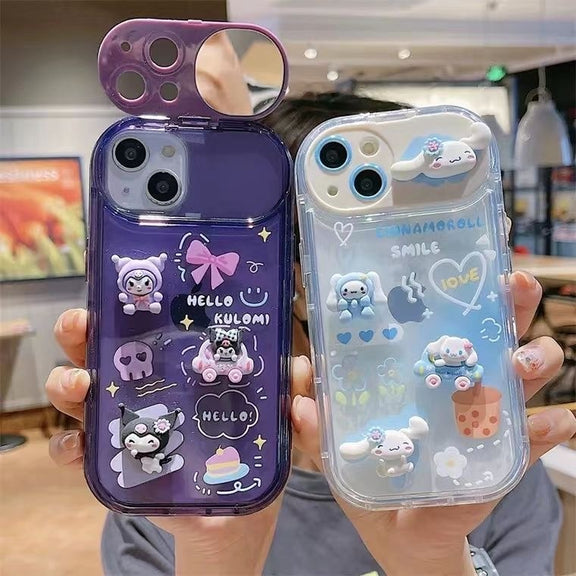 Cinnamoroll & Kuromi Mirror iPhone Case Juneptune