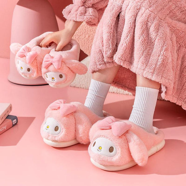 Sanrio My Melody Fluffy Slippers - Juneptune