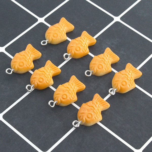 Taiyaki Fish Shaped DIY Crafting Charms - Juneptune