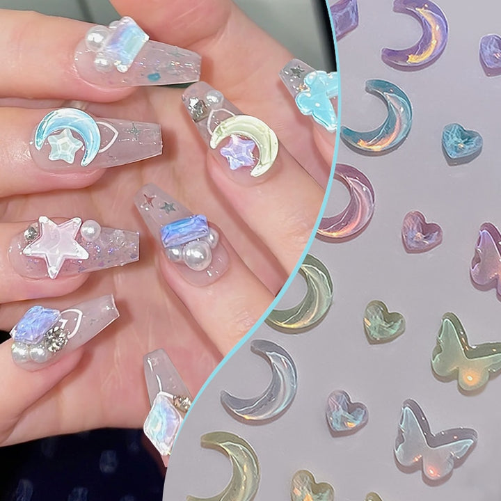 Crystal Astro DIY Nail Beads - Juneptune