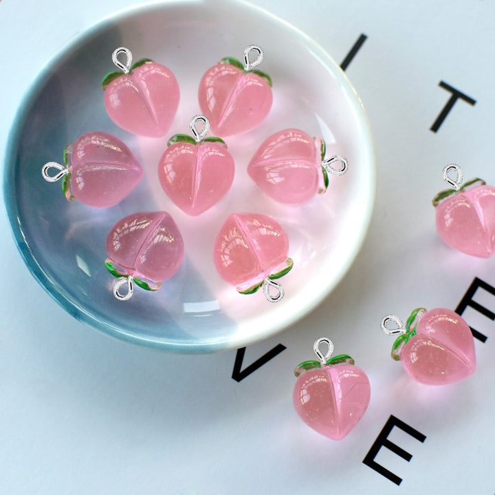 Peach Shaped Charms DIY Crafting Set - Juneptune