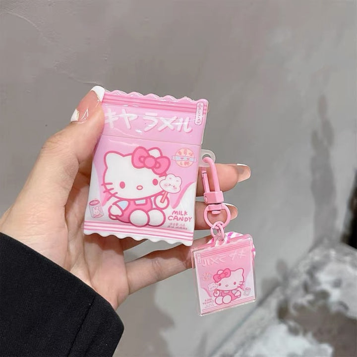 Kawaii Sanrio Candy Hello Kitty Pink Airpods Case - Juneptune