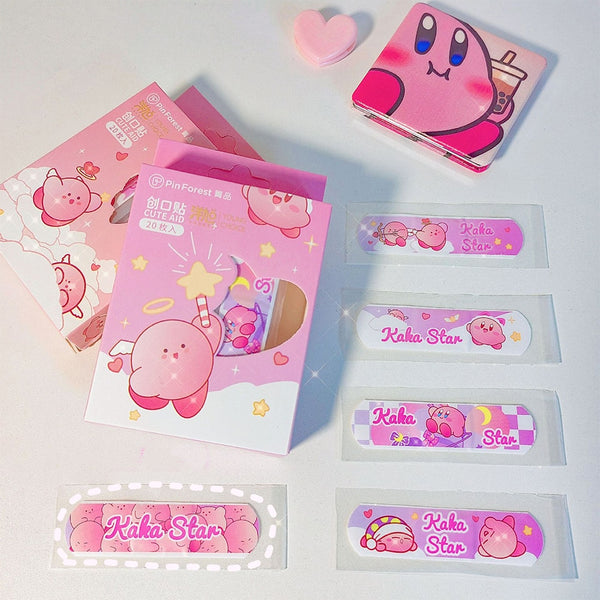 Kawaii Kirby Waterproof Band-Aids - Juneptune