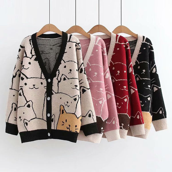 Kawaii Cat Cardigan