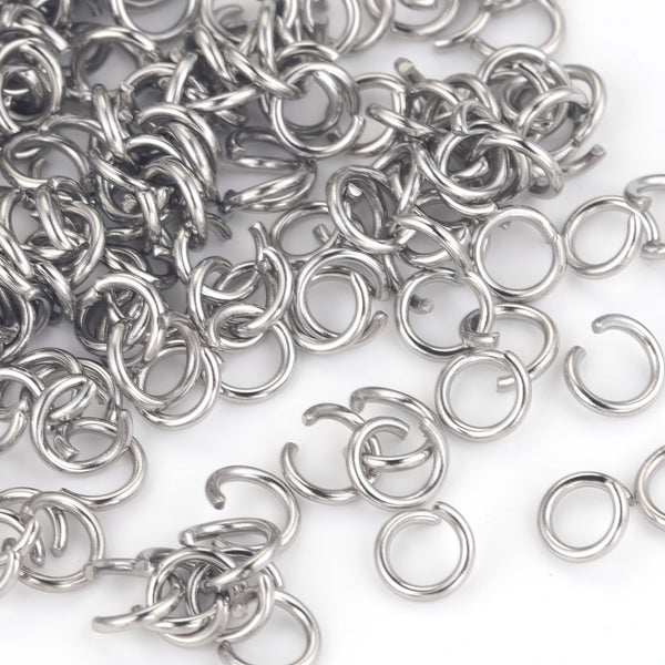 Stainless Steel Open Jump Rings DIY Crafting - Juneptune