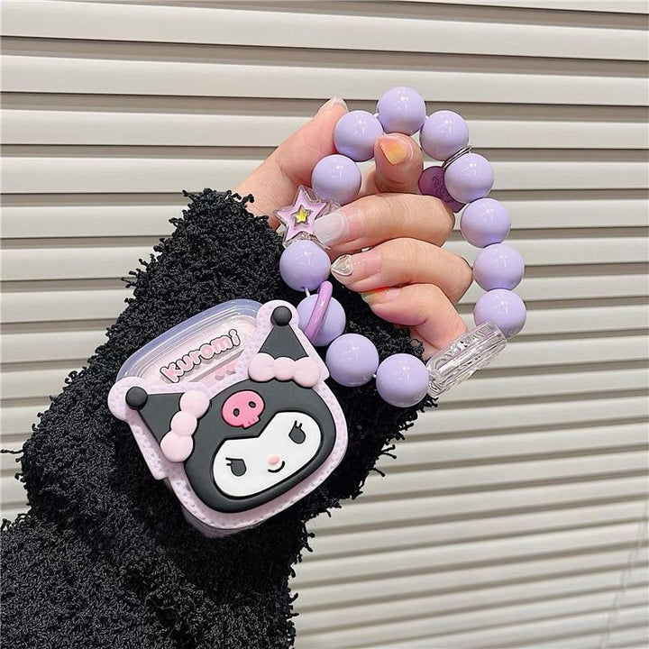 Sanrio Kuromi Airpods Case With Bracelet - Juneptune