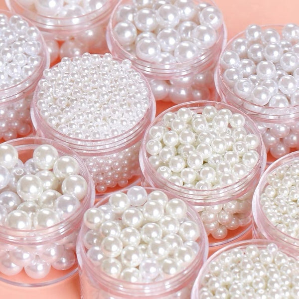 Shiny Pearl Mix DIY Crafting Beads - Juneptune