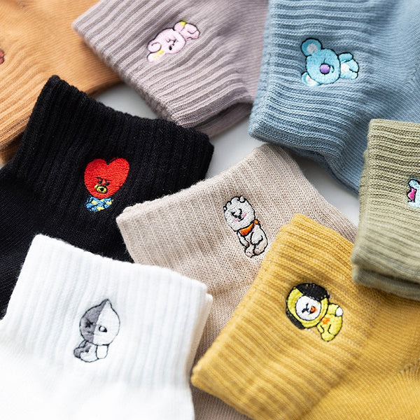 KPOP BTS BT21 Cotton Socks - Juneptune