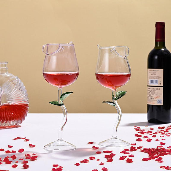 Rose Shaped Wine Glass Juneptune