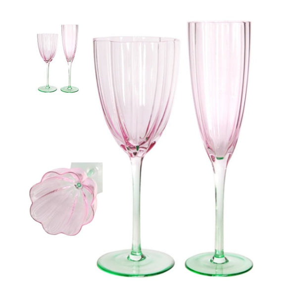 Aesthetic Flower Wine Glass - Juneptune